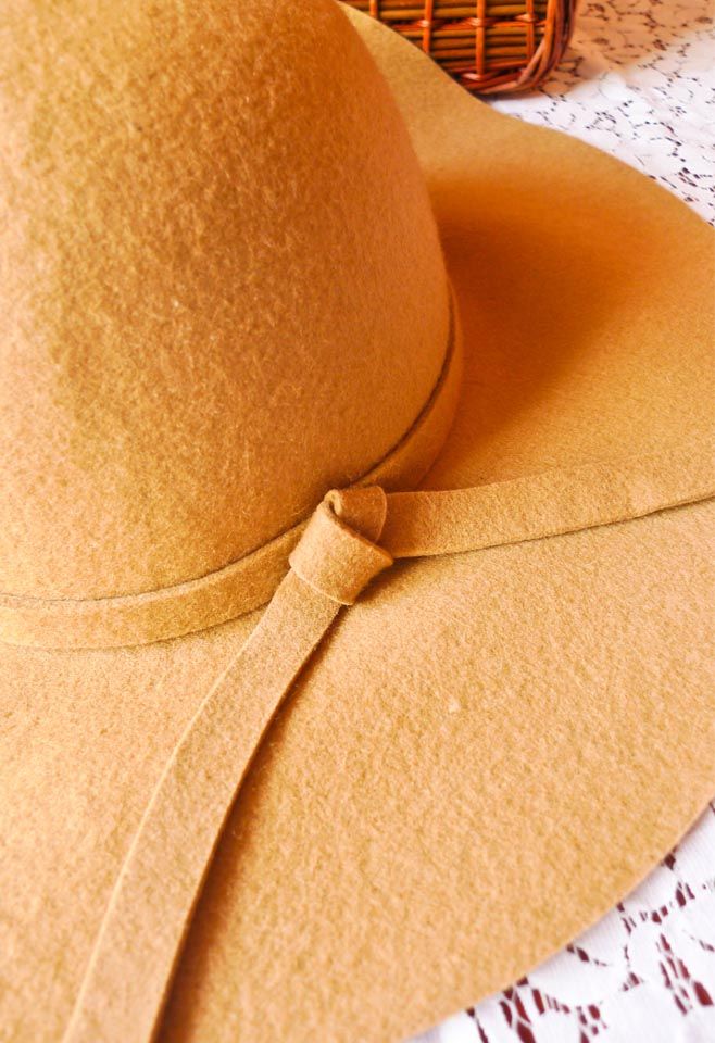 Chapéu flexível de mistura de lã Chicwish