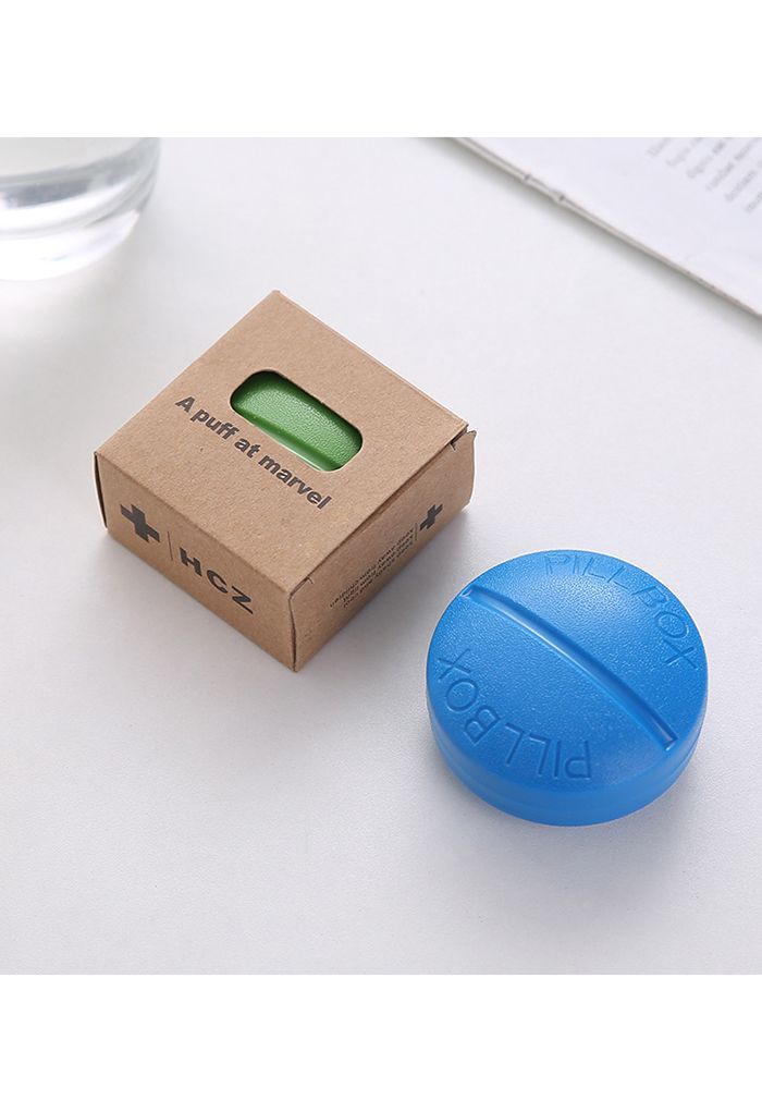 Caixa portátil para remédios em forma de pílula