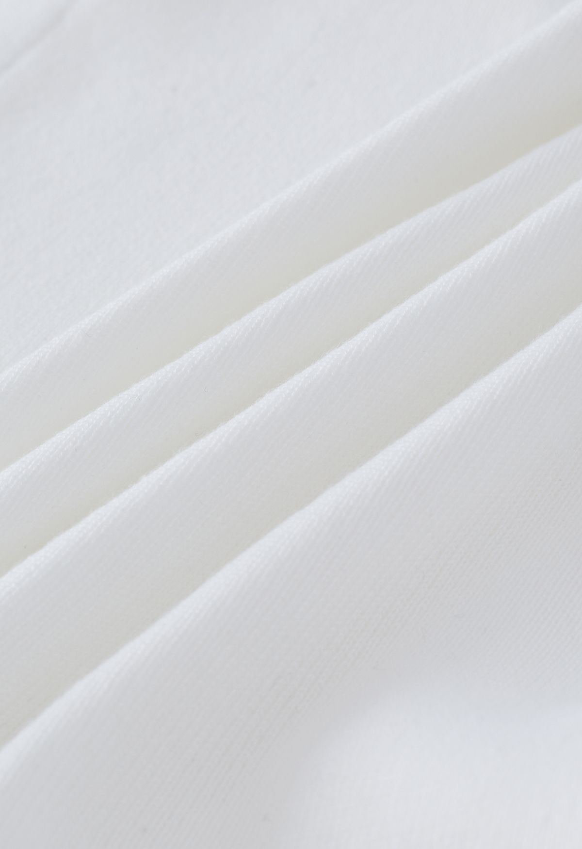 topo cortado de tricô com laço self-tie em branco
