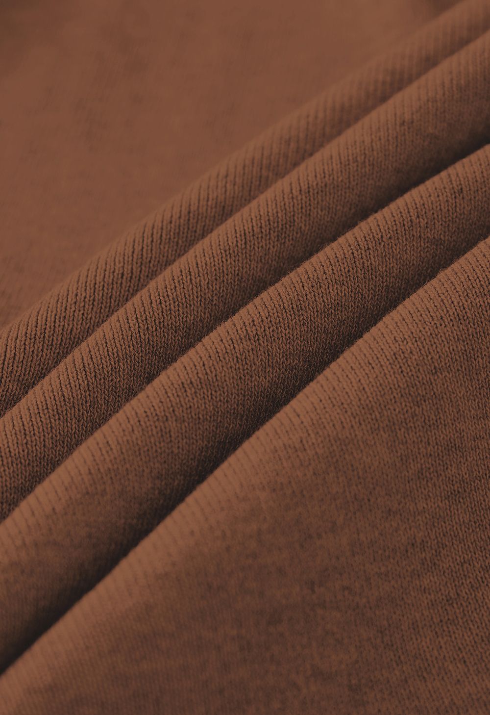 Cardigan de tricô com lapela larga e amarração na cintura em marrom